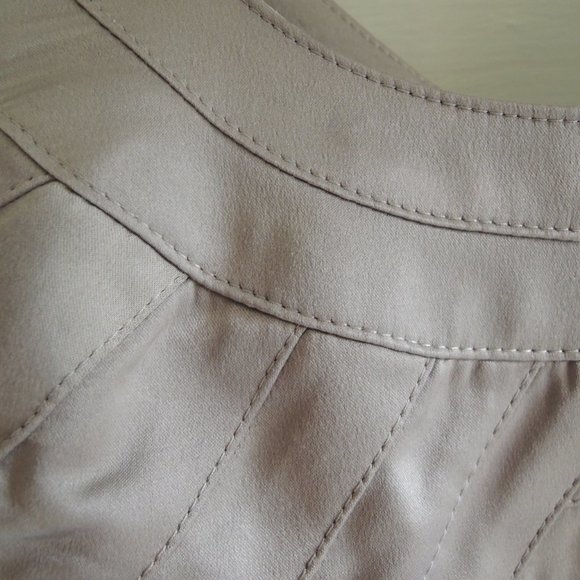 BCBGeneration Silver Gray Cocktail Party Dress Stitched Bodice 2 - Picture 10 of 10